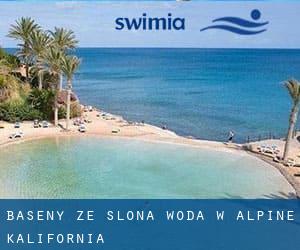 Baseny Ze slona woda w Alpine (Kalifornia)